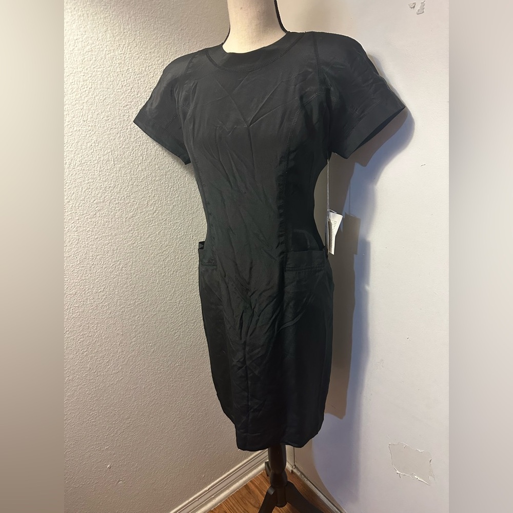 Bullock’s Petite Expression black silk dress